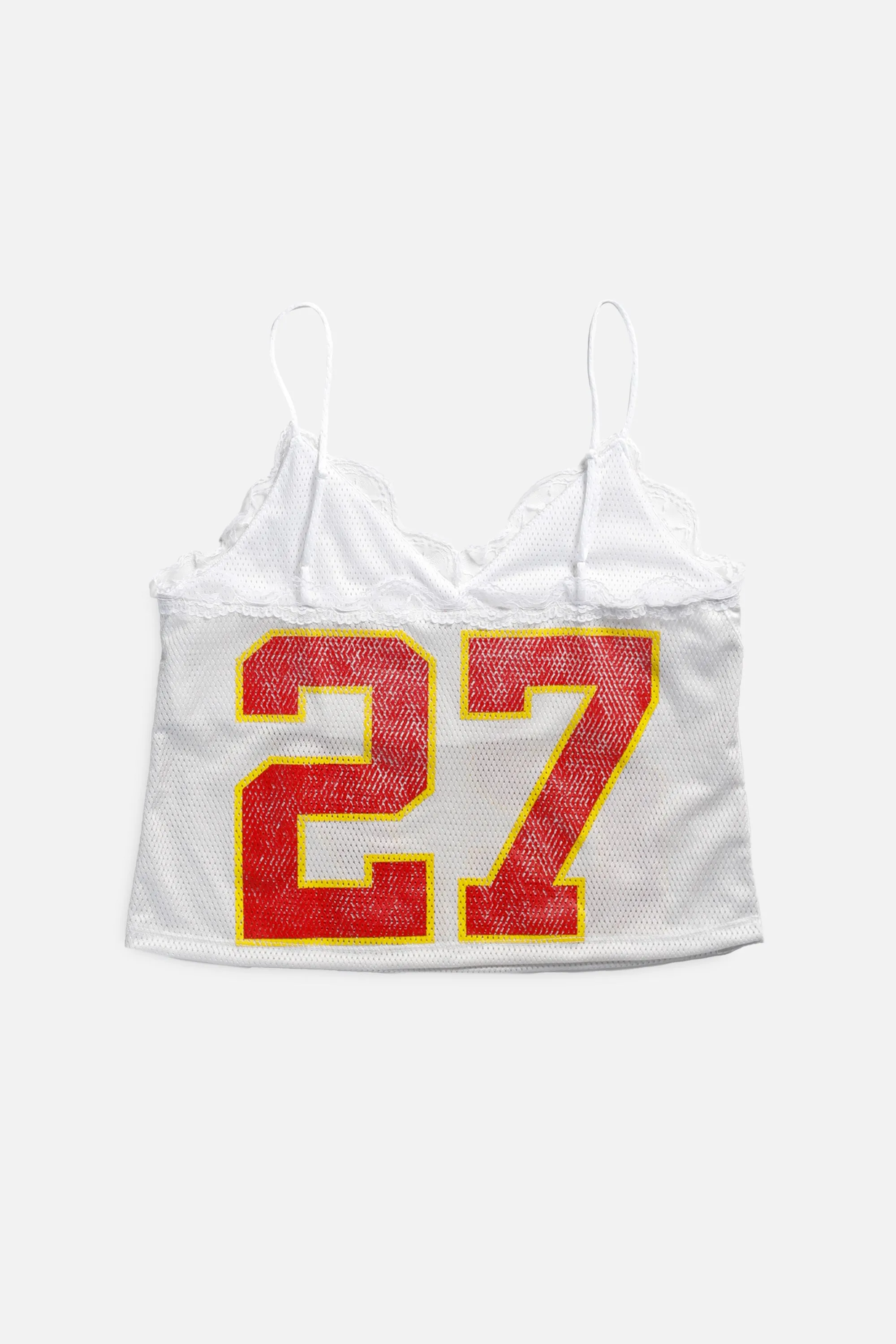 Rework Kansas City Chiefs Lace Tank - L Frankie