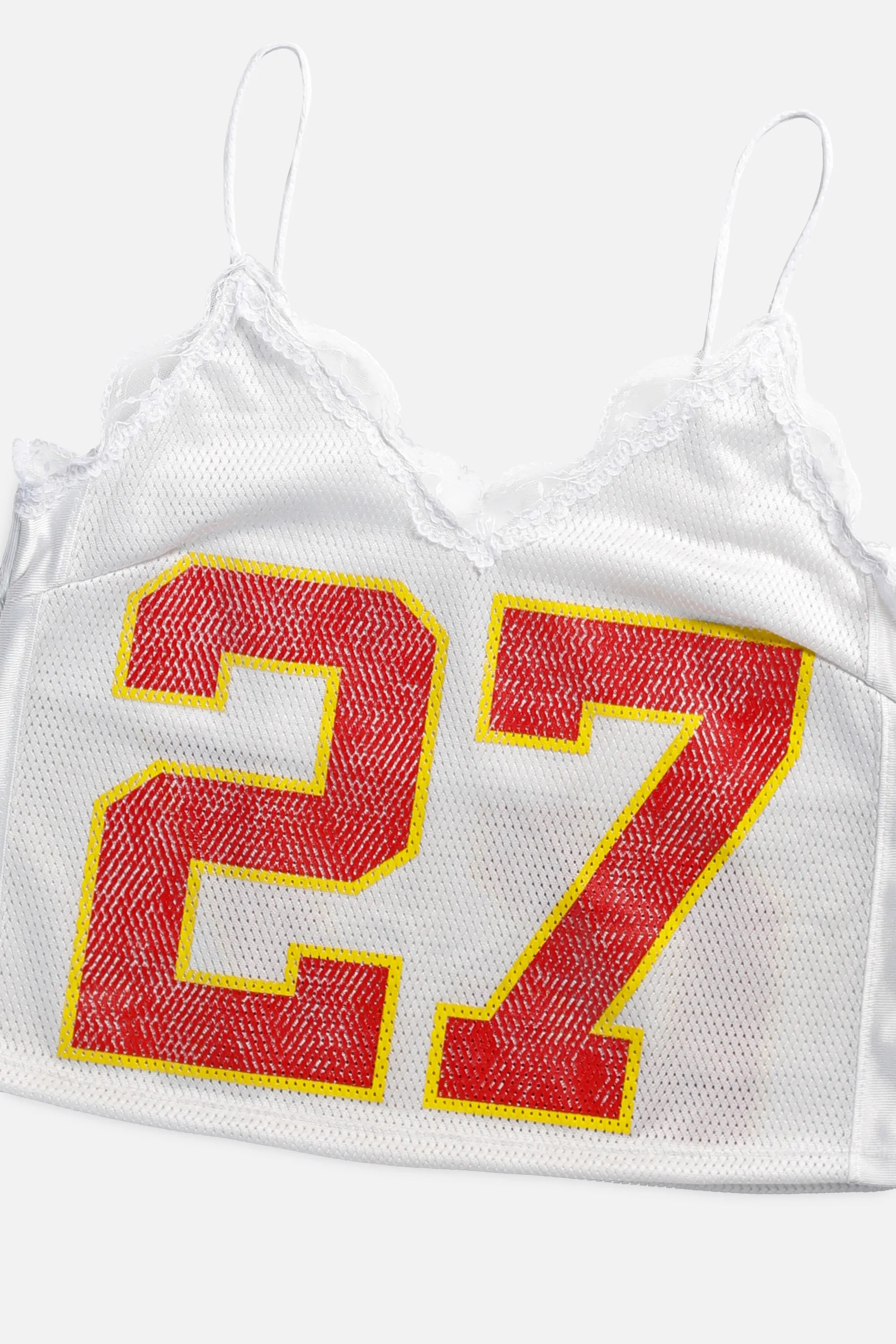 Rework Kansas City Chiefs Lace Tank - L Frankie