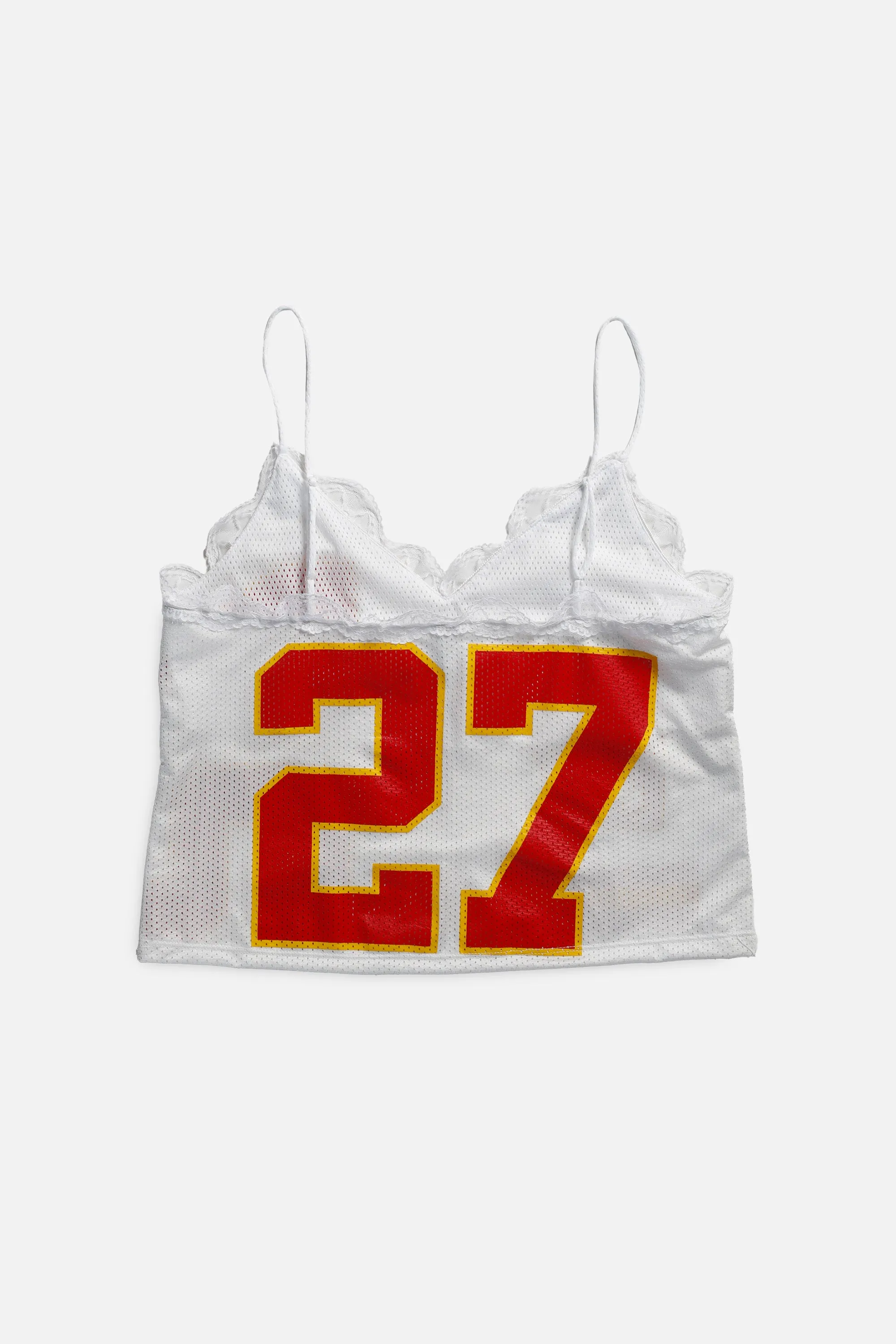 Rework Kansas City Chiefs Lace Tank - L Frankie