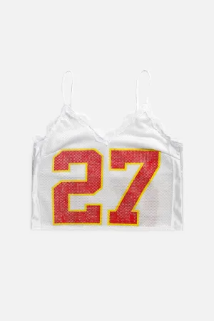 Rework Kansas City Chiefs Lace Tank - L Frankie