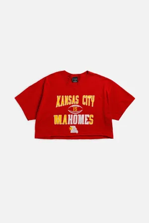 Rework Kansas City Chiefs NFL Crop Tee - XL Frankie
