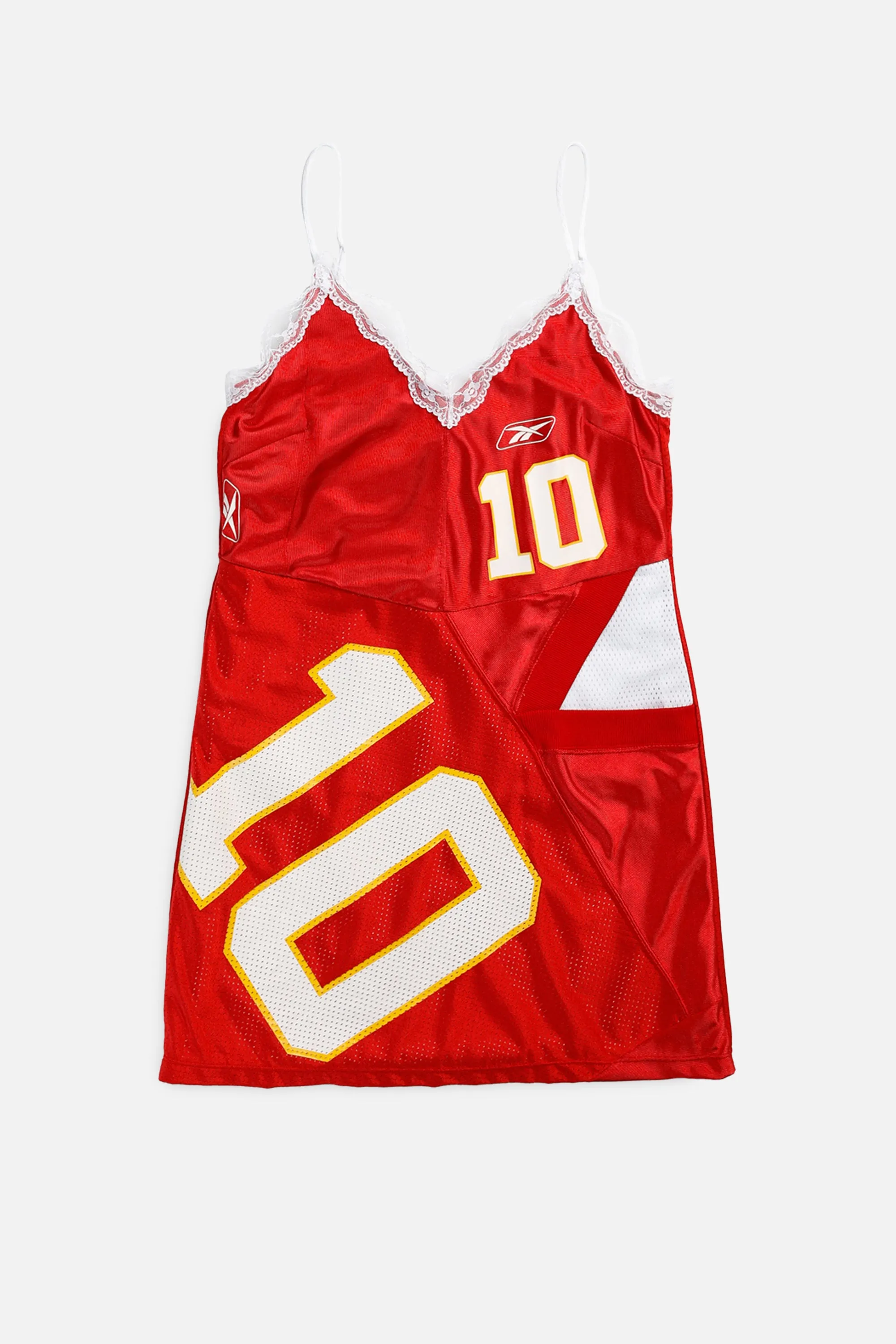Rework Kansas City Chiefs NFL Lace Dress - S Frankie