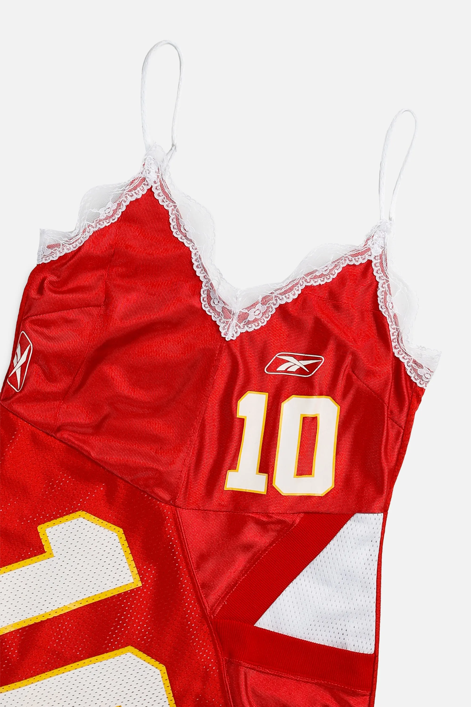 Rework Kansas City Chiefs NFL Lace Dress - S Frankie