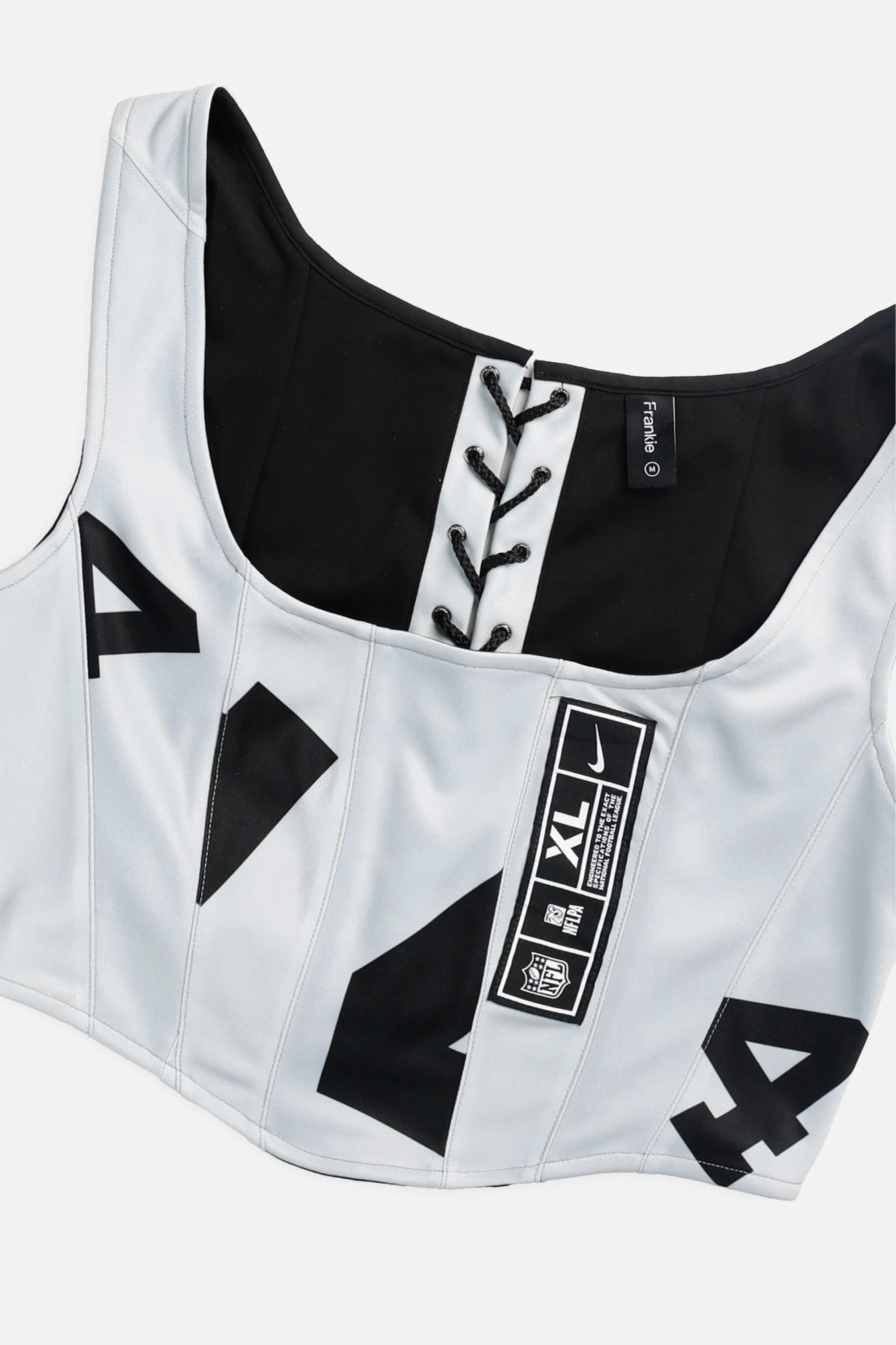 Rework Las Vegas Raiders NFL Corset - M Frankie