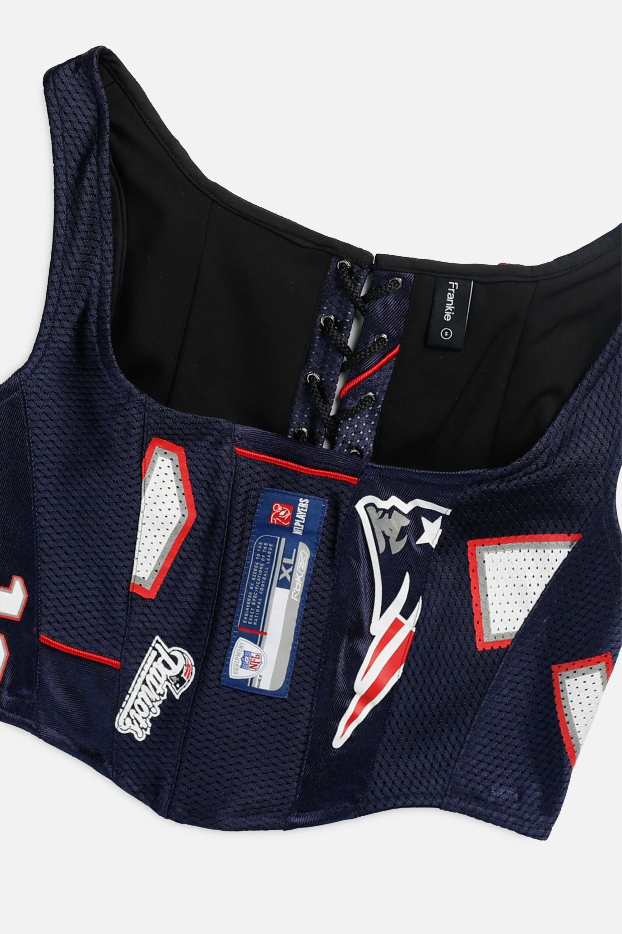 Rework New England Patriots NFL Corset - S Frankie