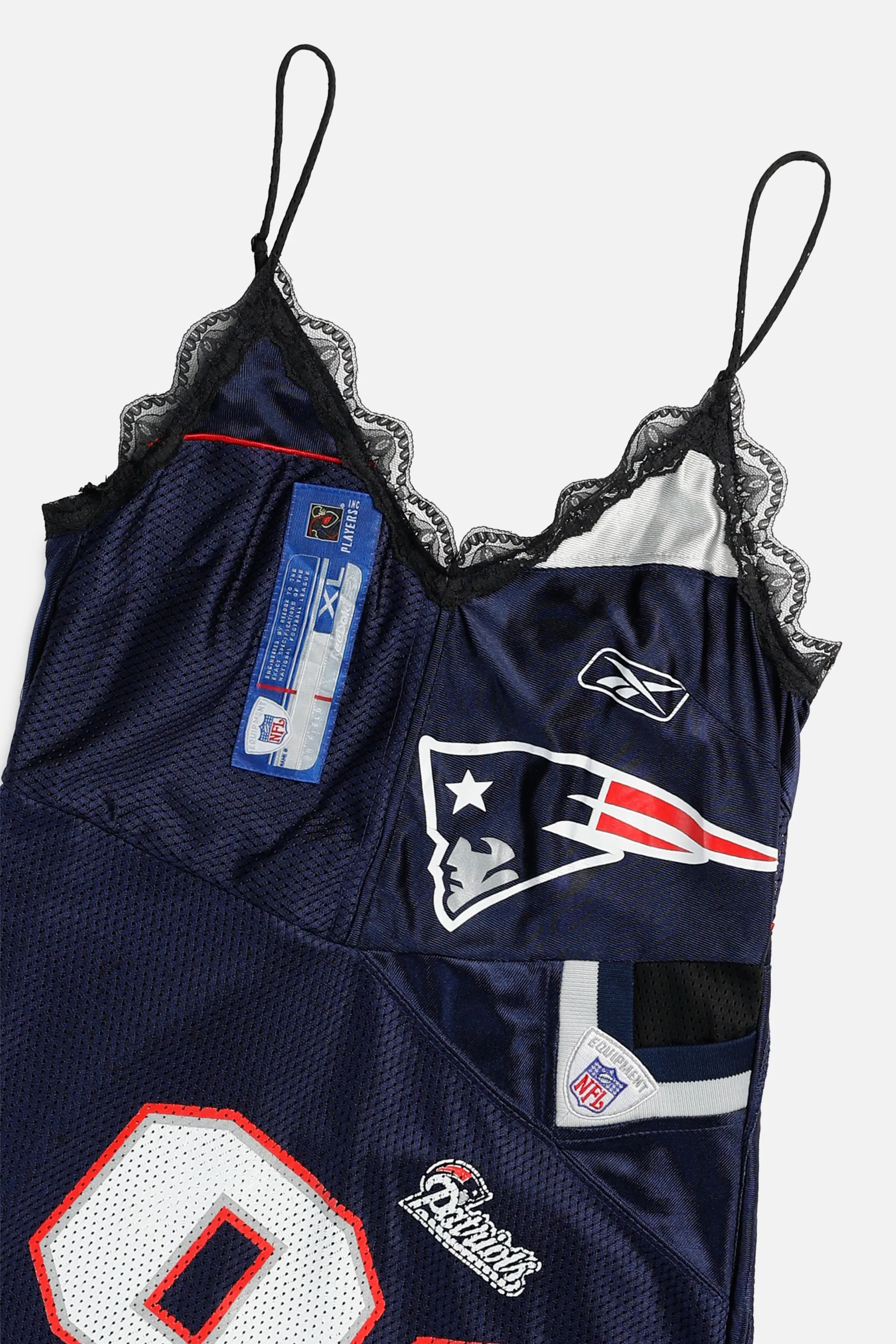 Rework New England Patriots NFL Lace Dress - S Frankie