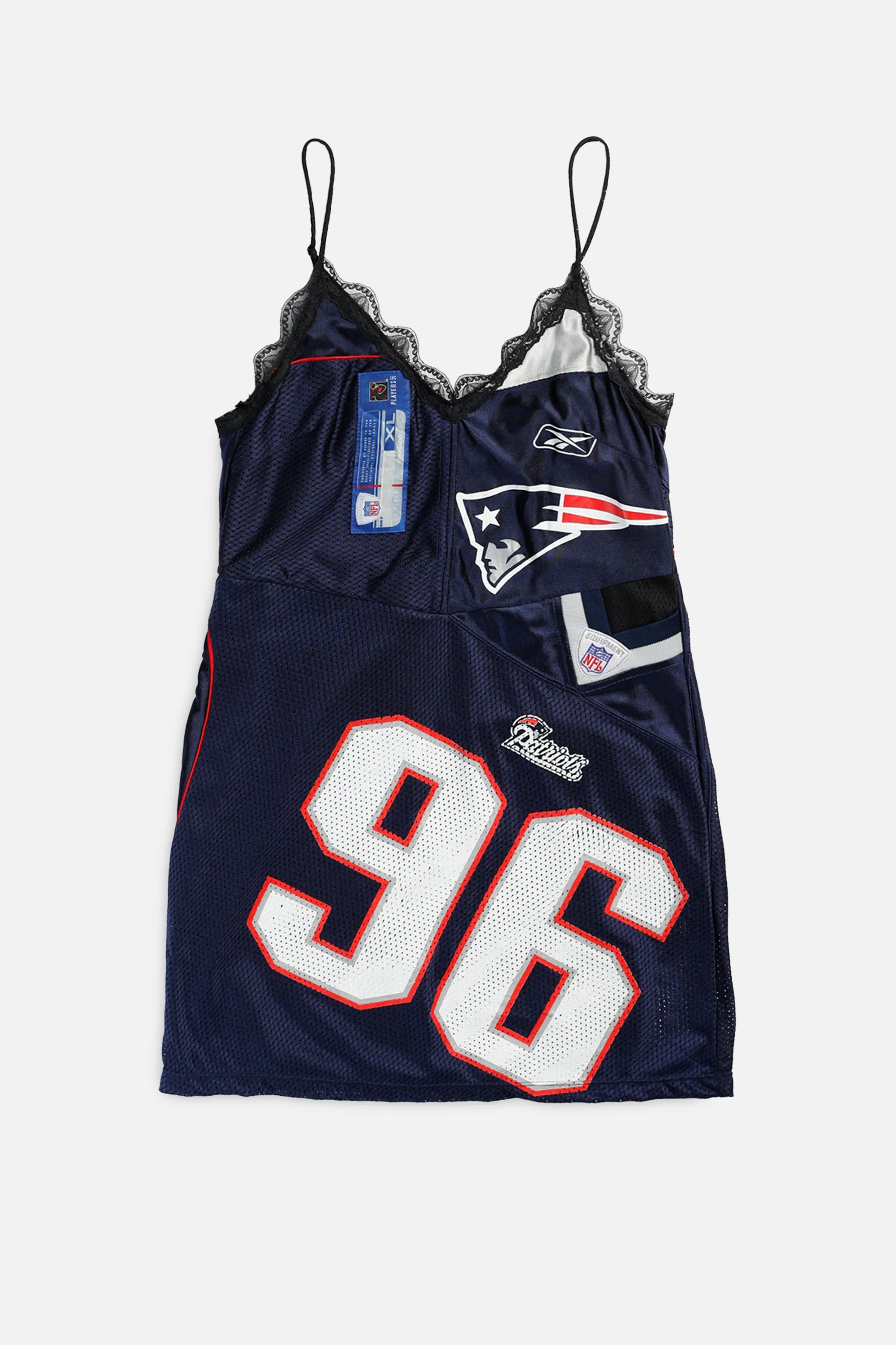 Rework New England Patriots NFL Lace Dress - S Frankie