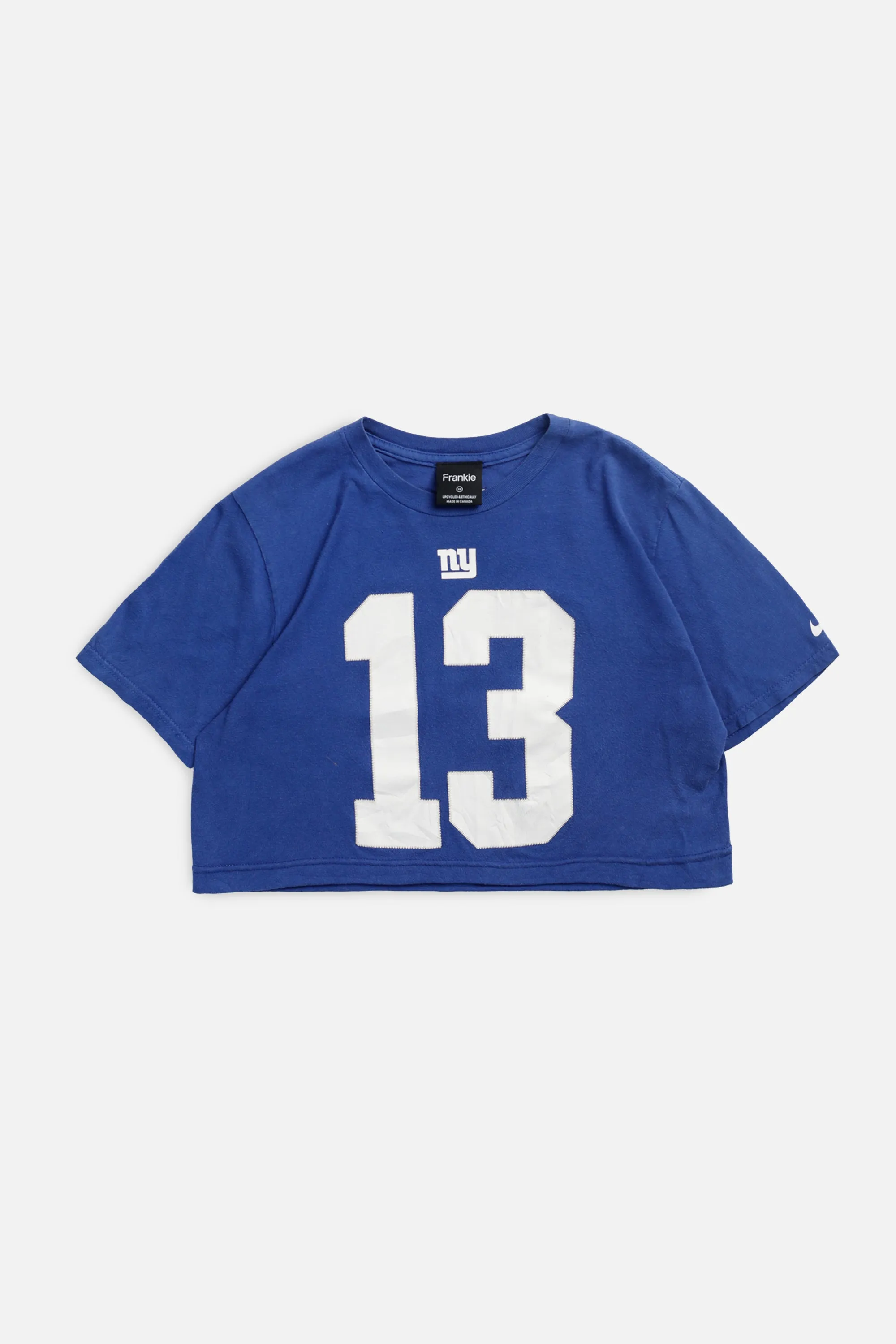 Rework NY Giants NFL Crop Tee - XS Frankie
