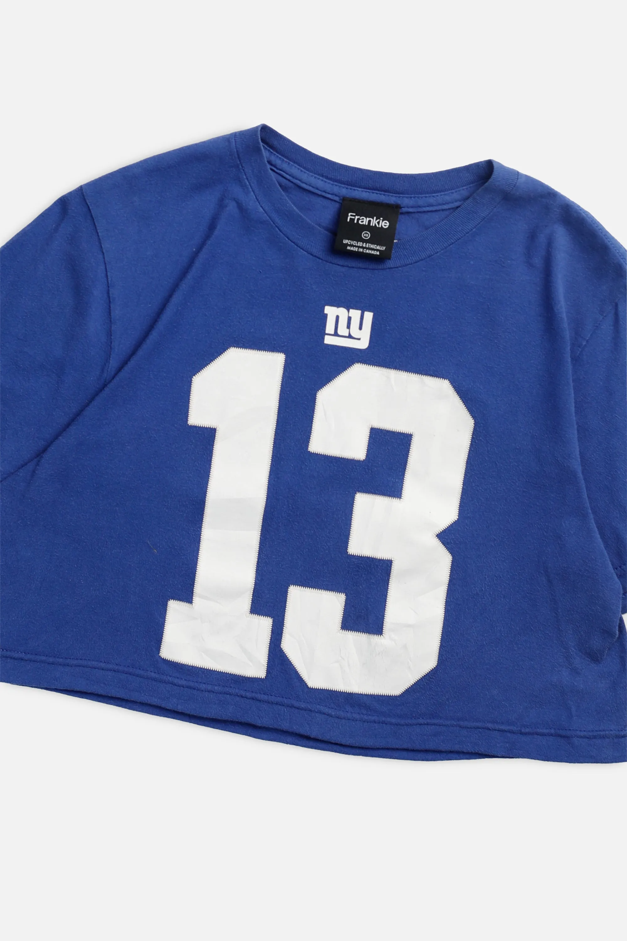 Rework NY Giants NFL Crop Tee - XS Frankie