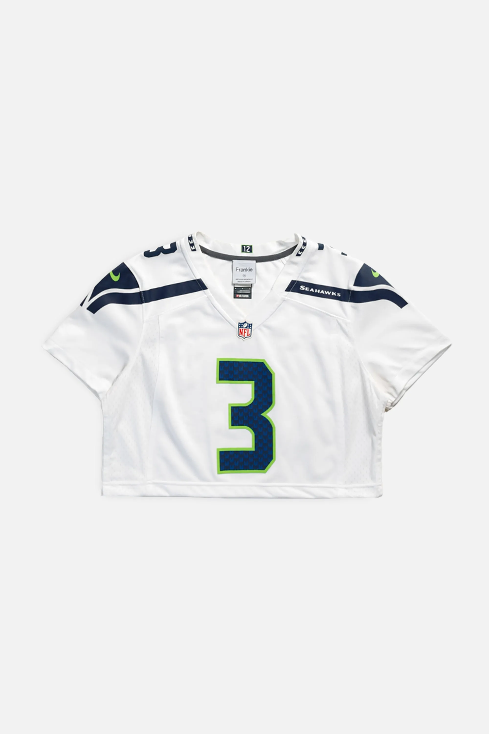 Rework Seattle Seahawks Crop NFL Jersey - M Frankie
