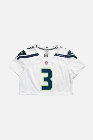 Rework Seattle Seahawks Crop NFL Jersey - M Frankie