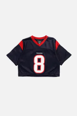 Rework Texans Crop NFL Jersey - L Frankie