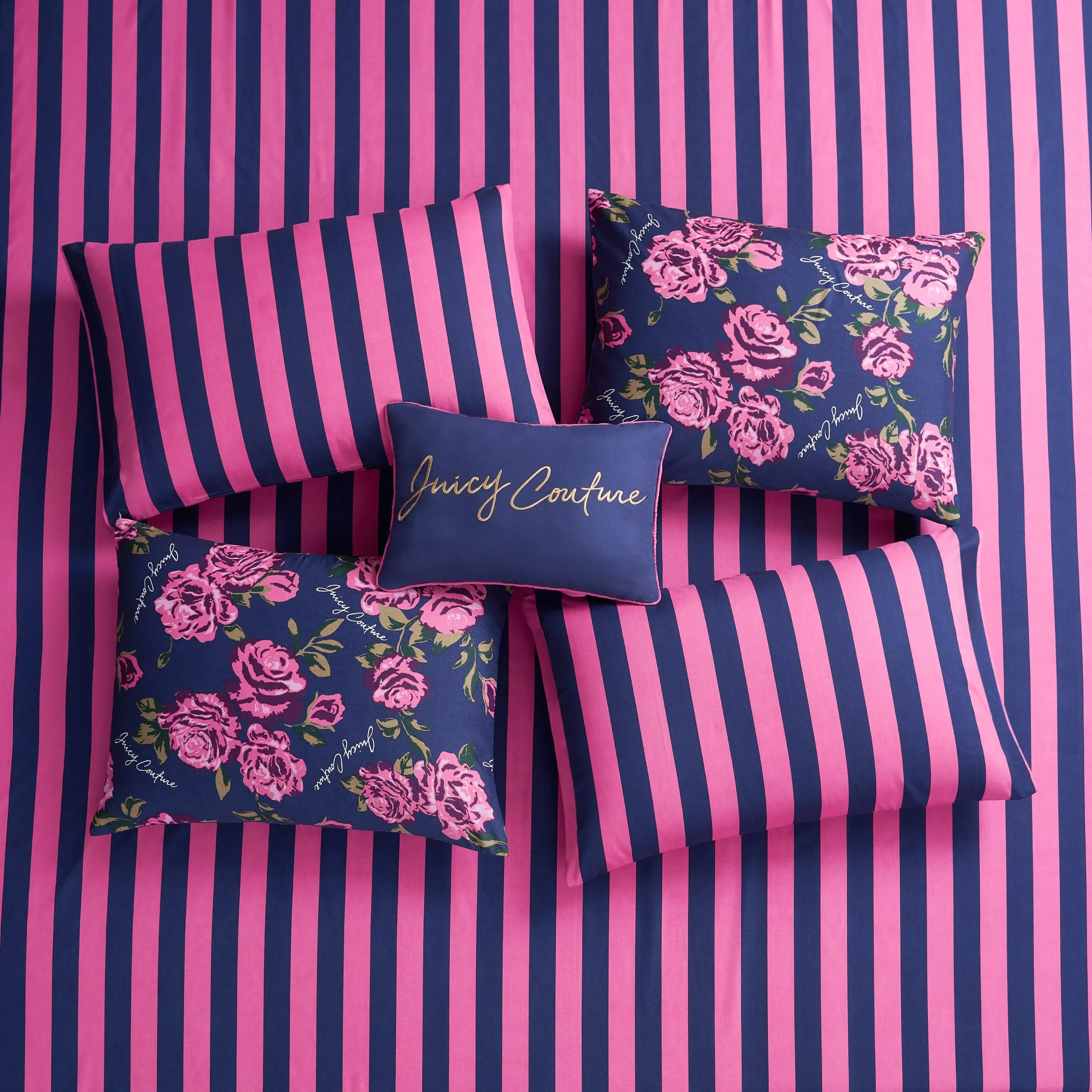 Rose Logo Bed in a Bag Bedding Set Juicy Couture
