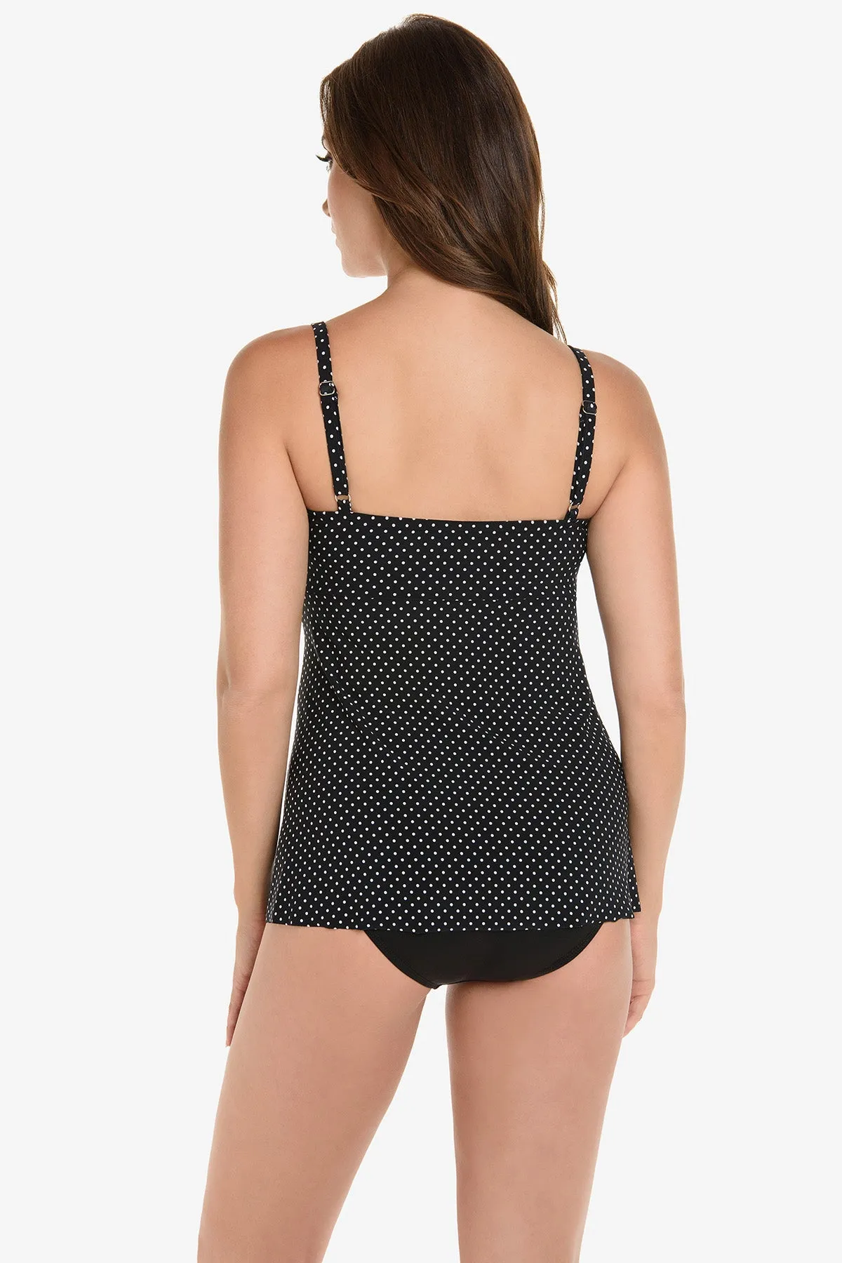 Roswell Tankini Top in Pin Point