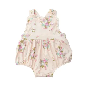 Ruffle Bib Sunsuit - Shade Garden Ditsy | Angel Dear