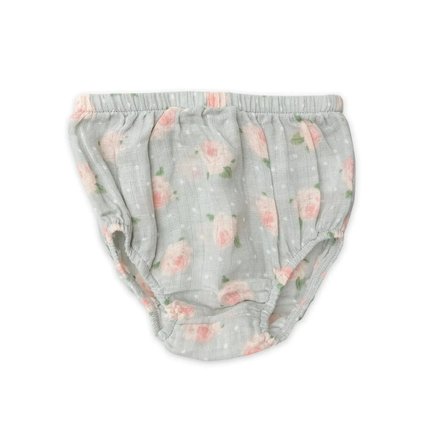 Ruffle Front Dress & Bloomer - Rose Dot Gray | Angel Dear
