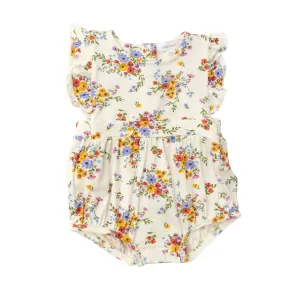 Ruffle Sunsuit - American Bouquet | Angel Dear