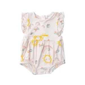 Ruffle Sunsuit - Inky Bees | Angel Dear