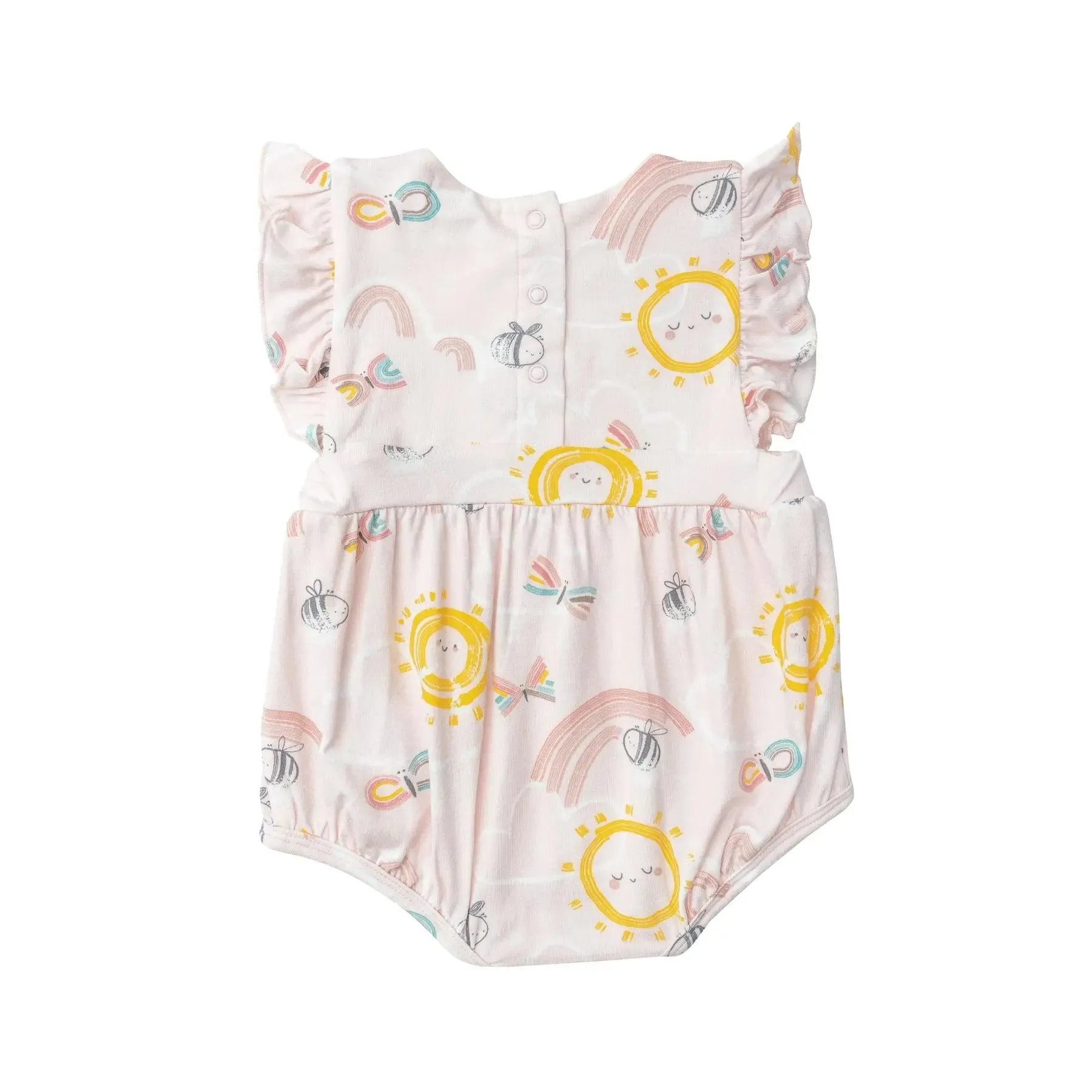 Ruffle Sunsuit - Inky Bees | Angel Dear