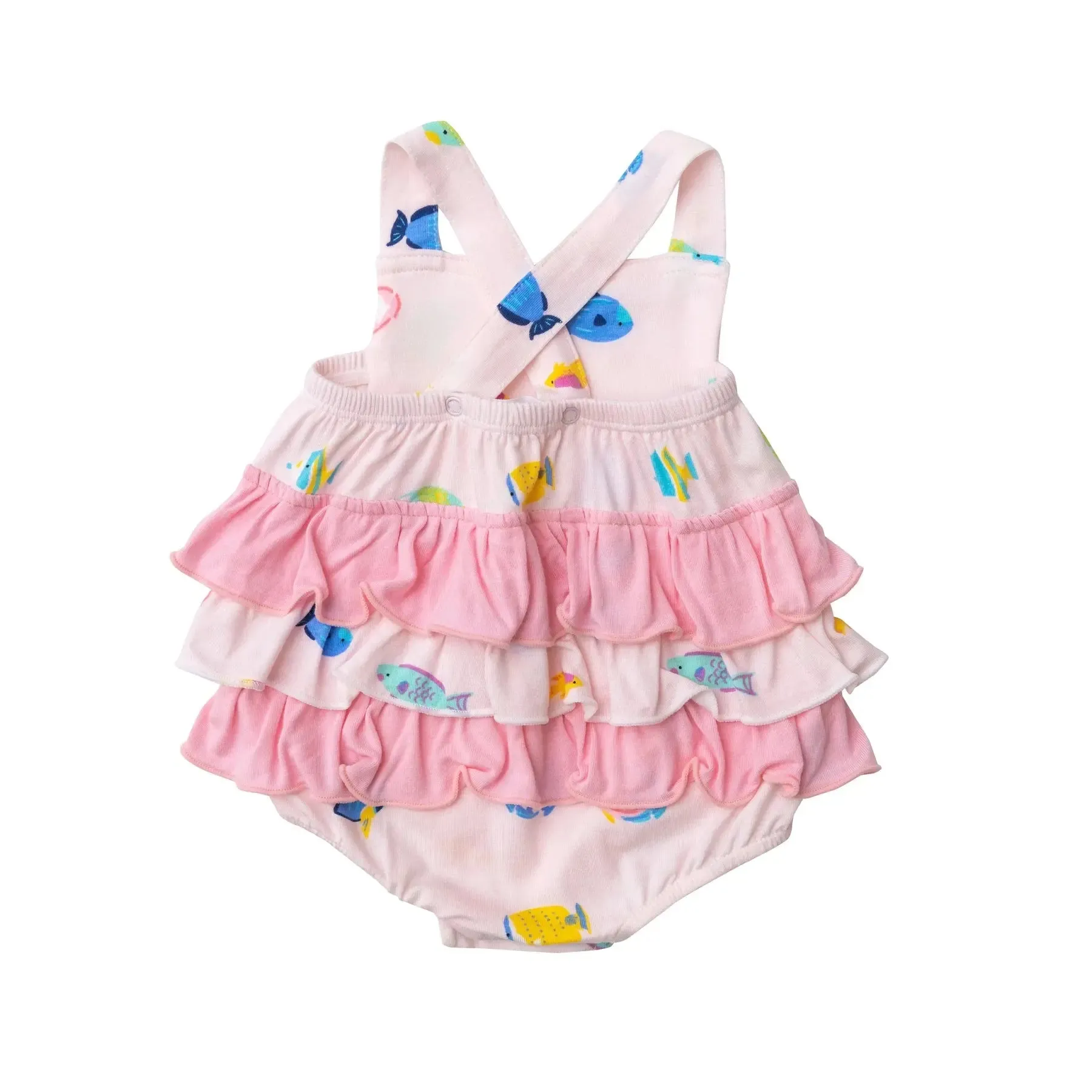Ruffle Sunsuit - Tropical Fish Girl | Angel Dear