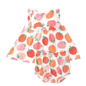 Ruffle Top and Bloomer - Strawberries | Angel Dear