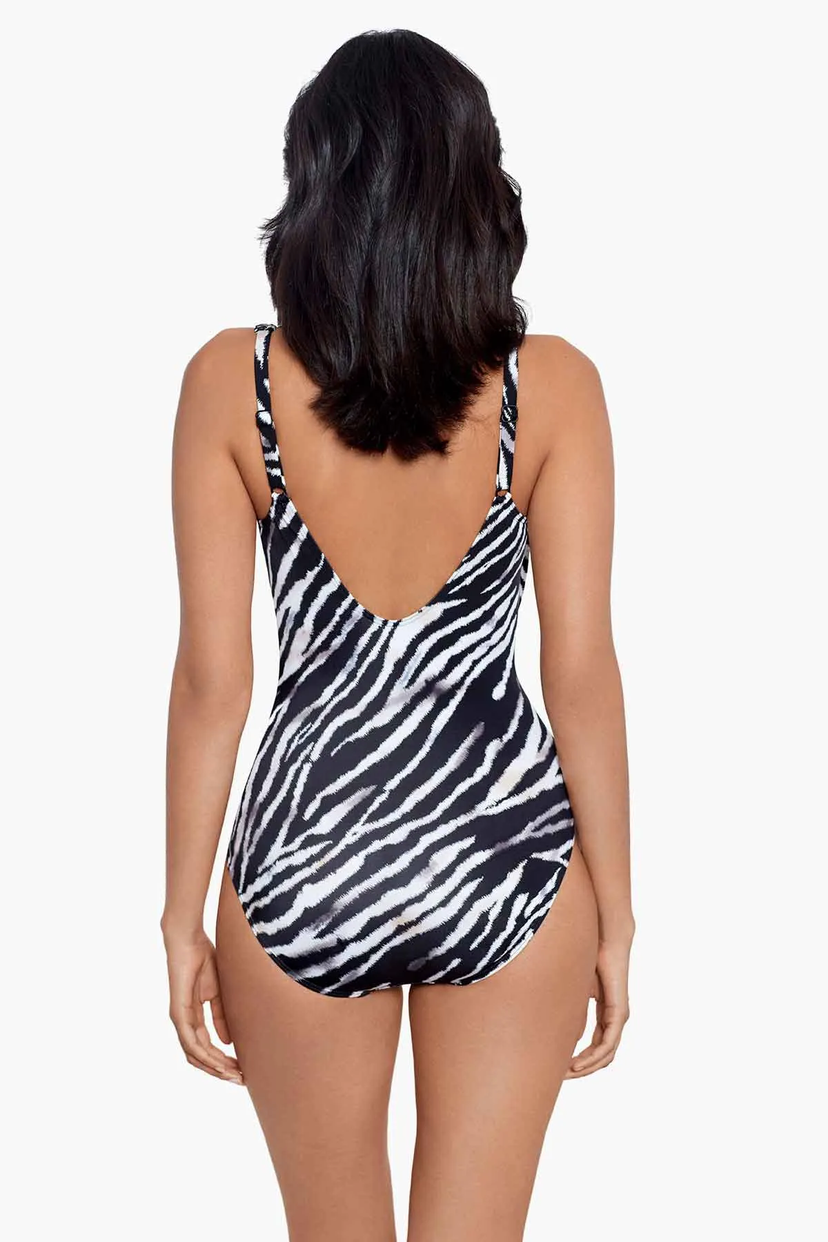 Sanibel One Piece in Tigre Sombre