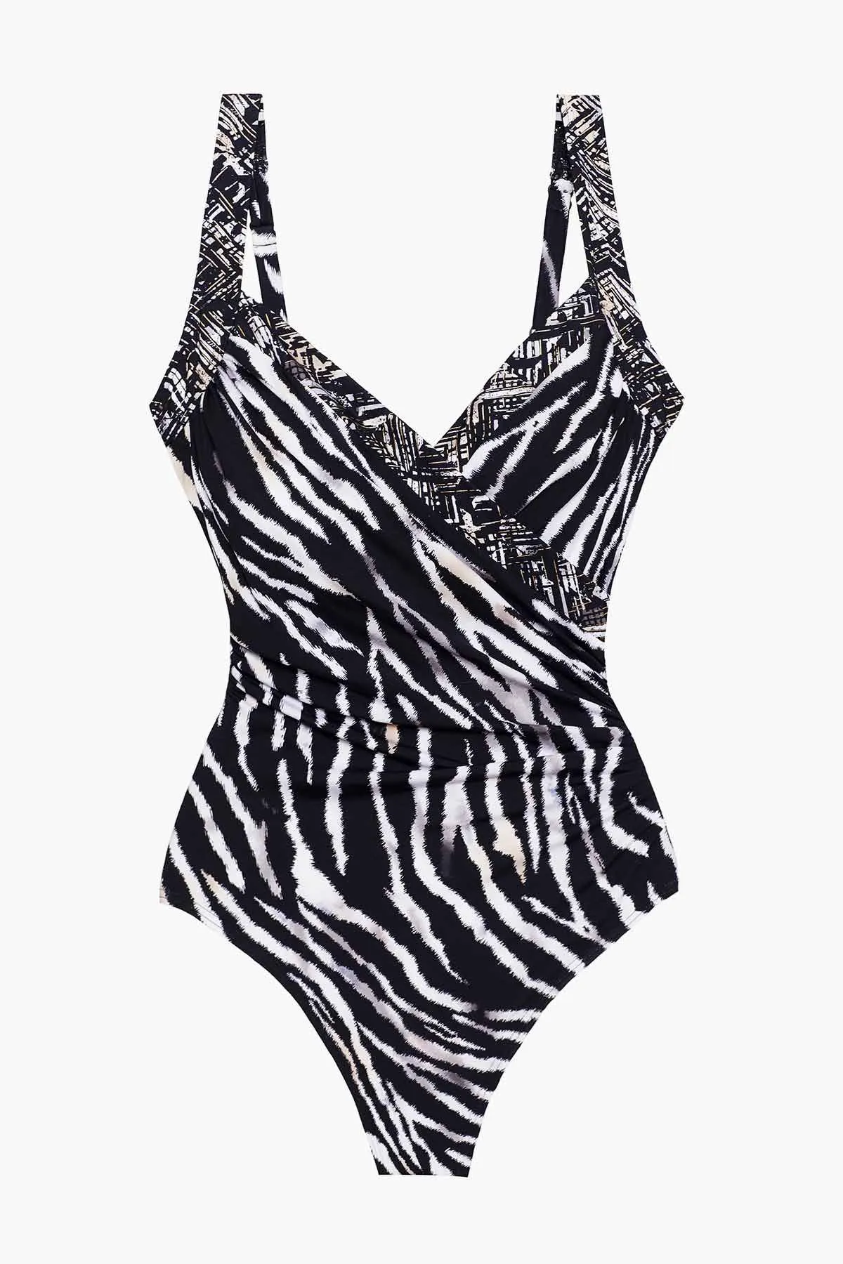 Sanibel One Piece in Tigre Sombre