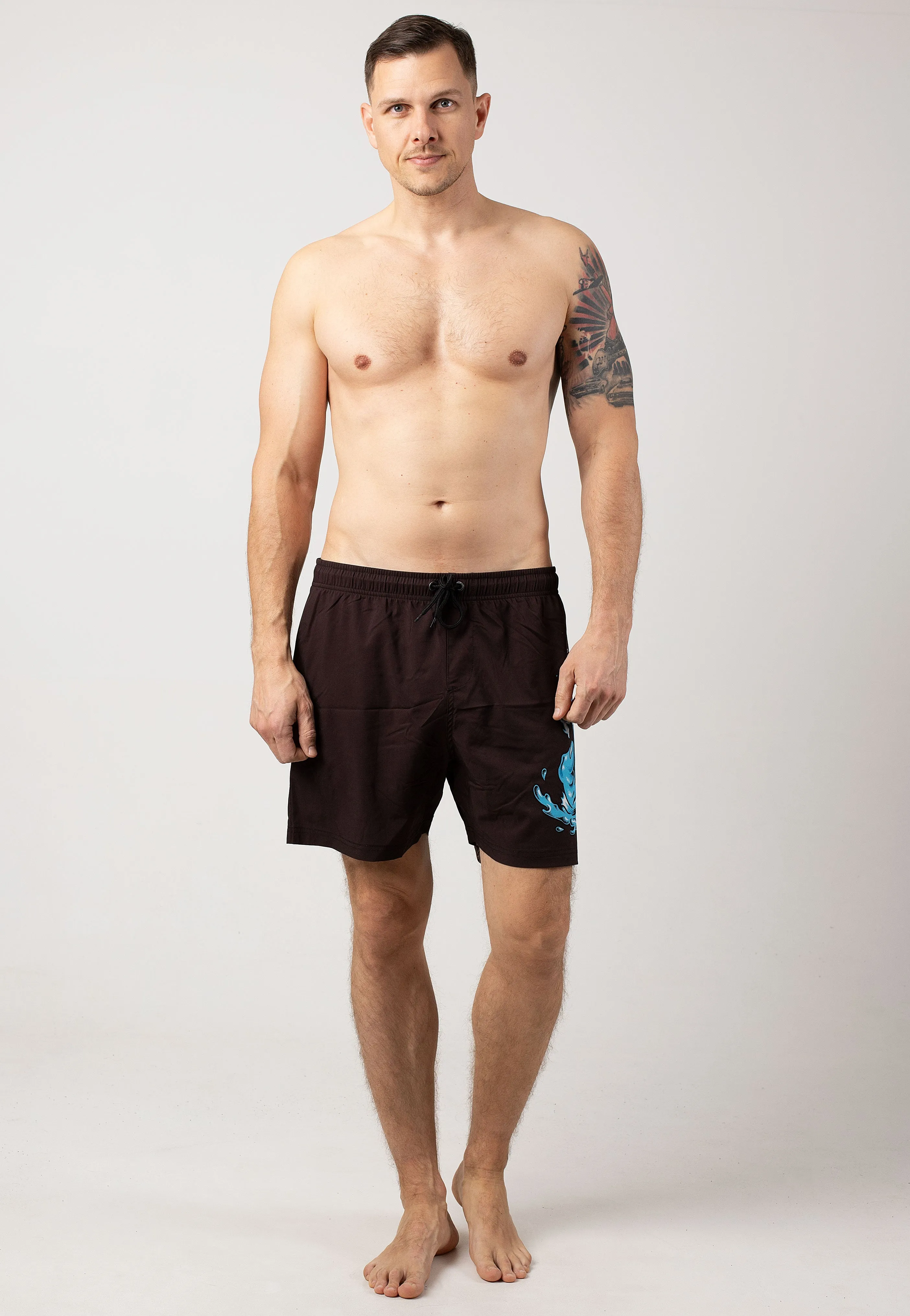 Santa Cruz - Screaming Wave Black - Board Shorts