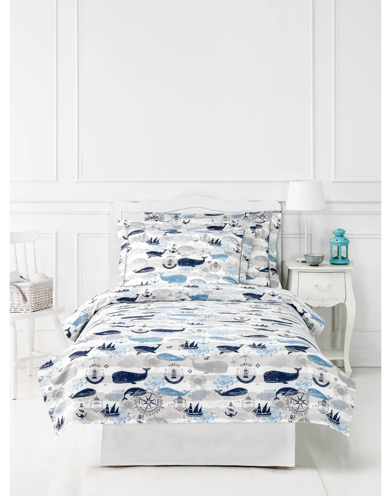 Sea Adventures Flat Sheet | Light Blue TOGAS