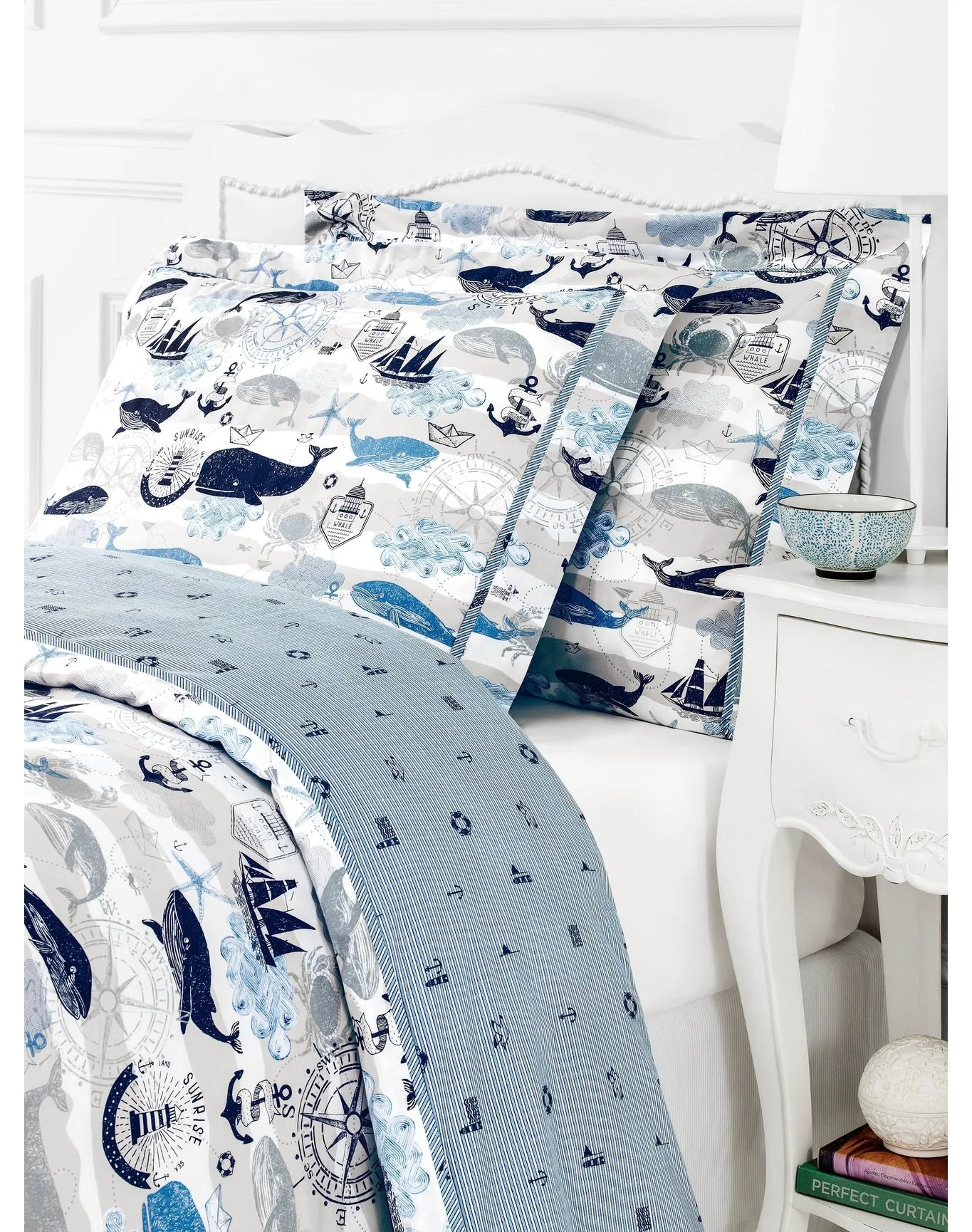 Sea Adventures Flat Sheet | Light Blue TOGAS