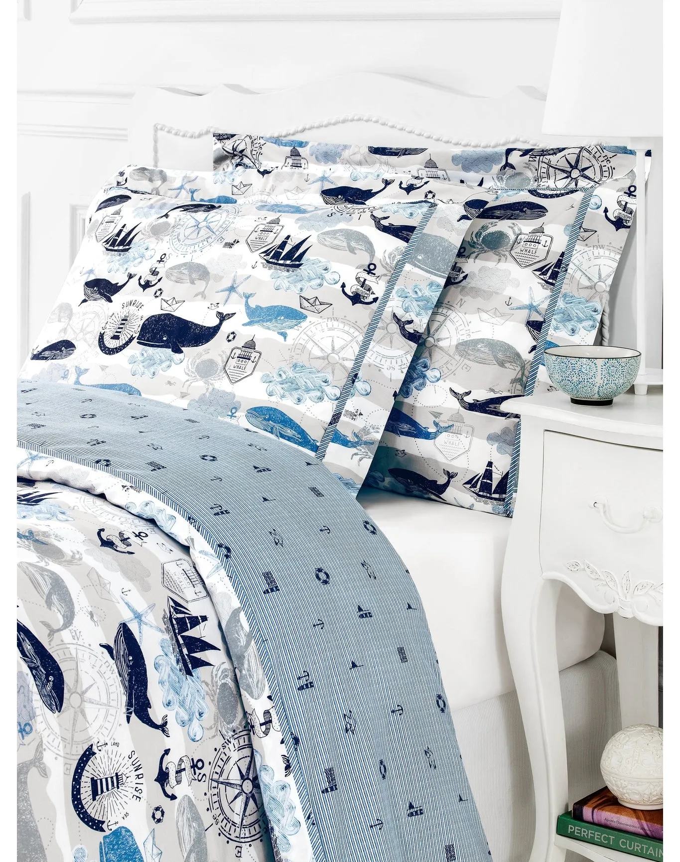 Sea Adventures Pillowcase | Snow x White x Blue TOGAS