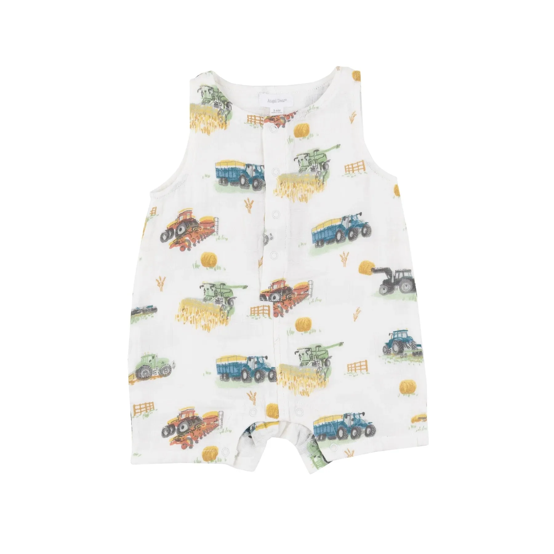 Shortie Romper - Farm Machines | Angel Dear