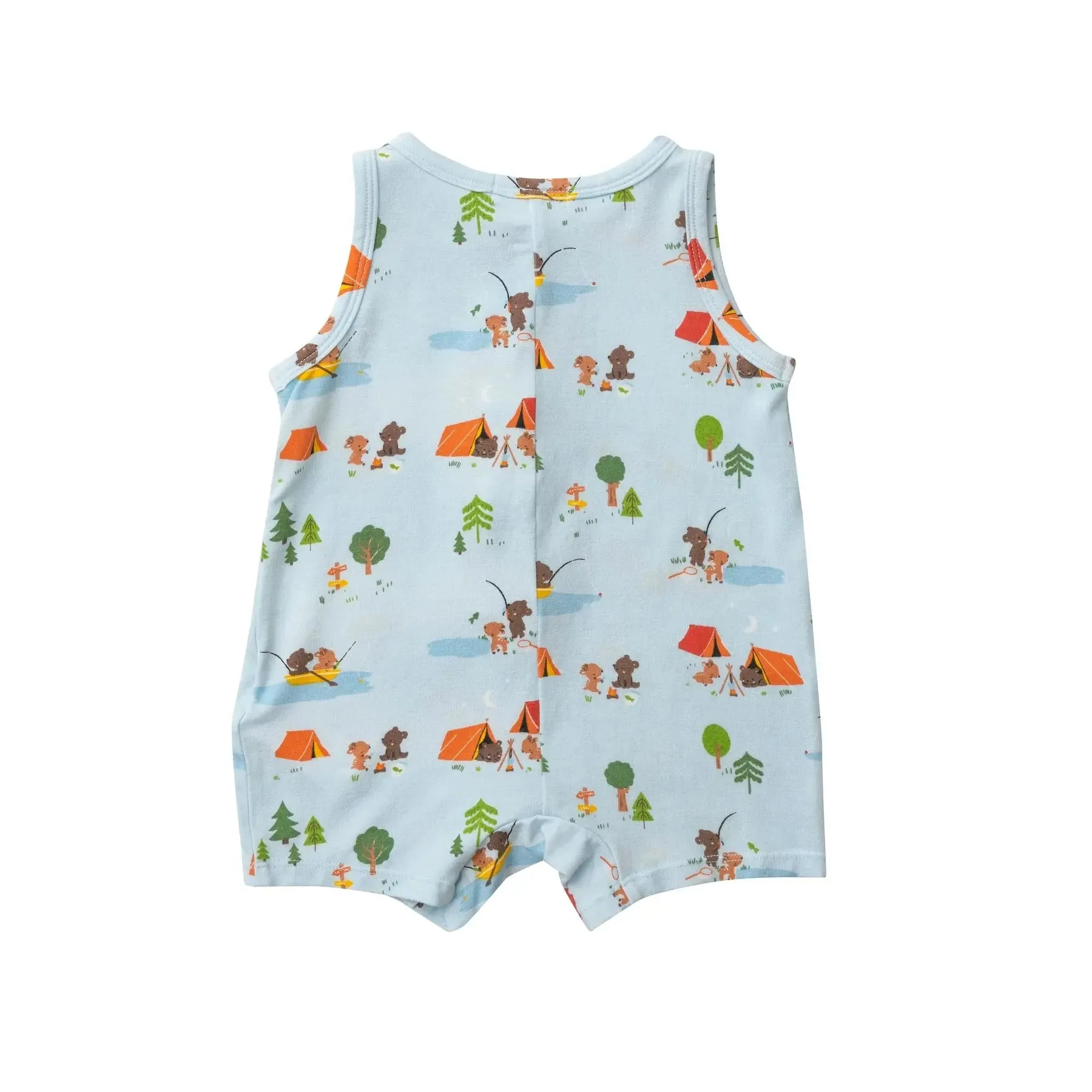 Shortie Romper - Fishing Animals | Angel Dear