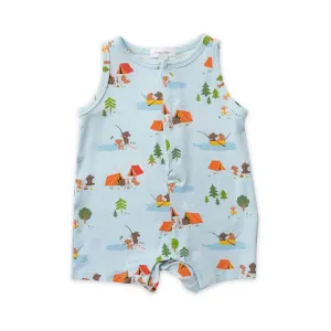 Shortie Romper - Fishing Animals | Angel Dear
