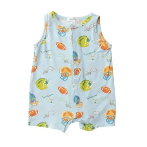 Shortie Romper - Football | Angel Dear