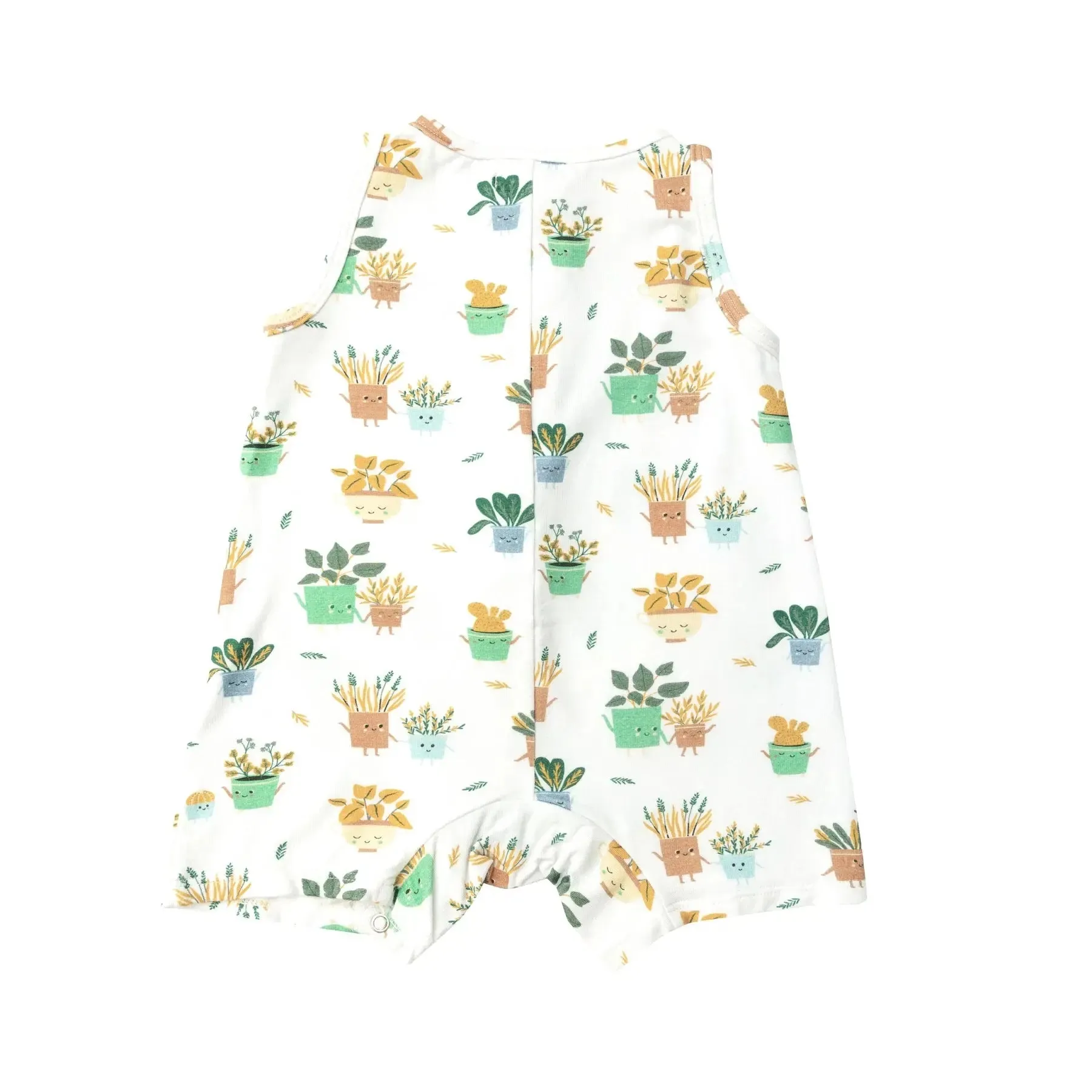 Shortie Romper - Potted Plants | Angel Dear