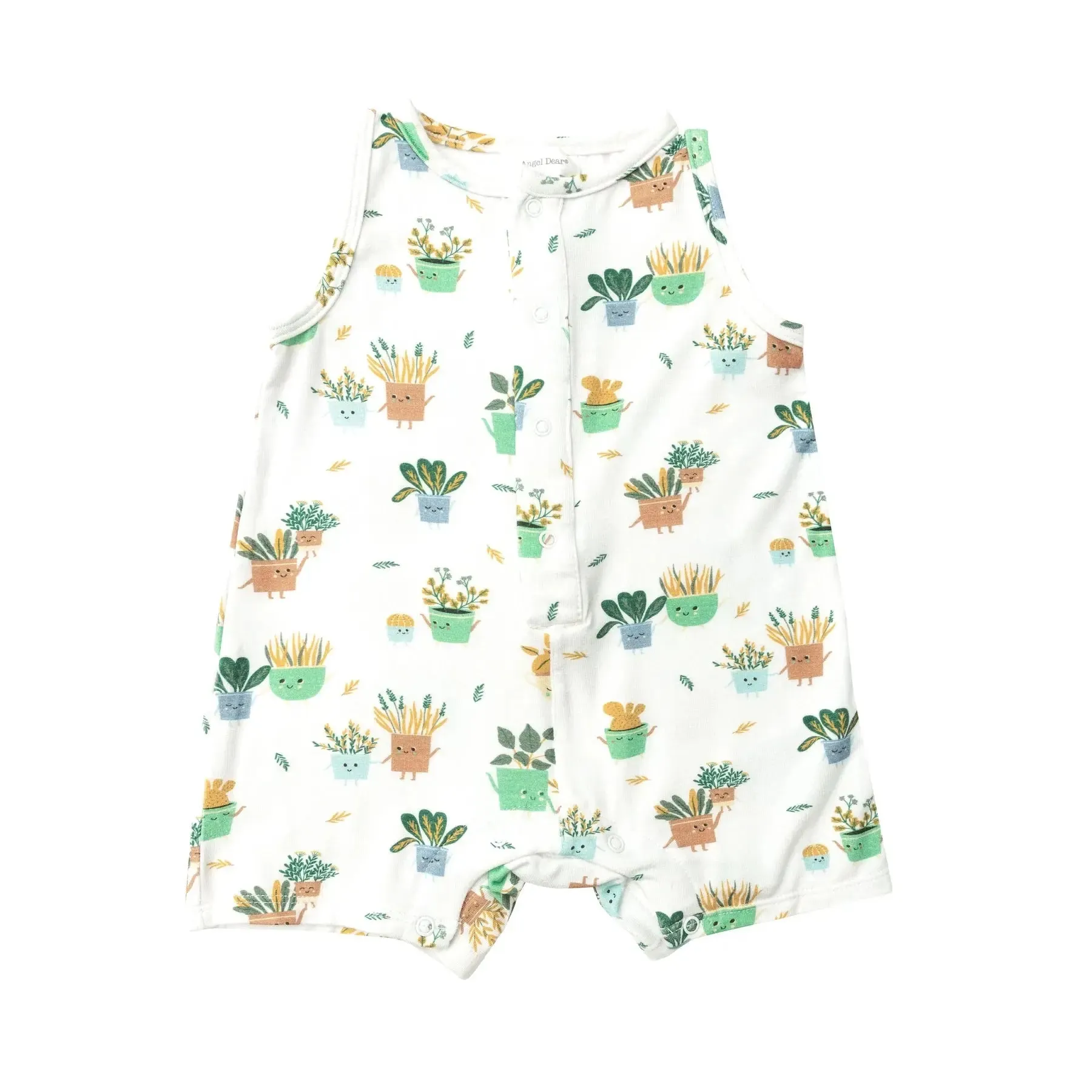 Shortie Romper - Potted Plants | Angel Dear