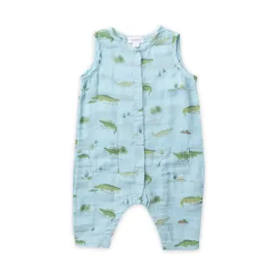 Sleeveless Romper - Alligators | Angel Dear