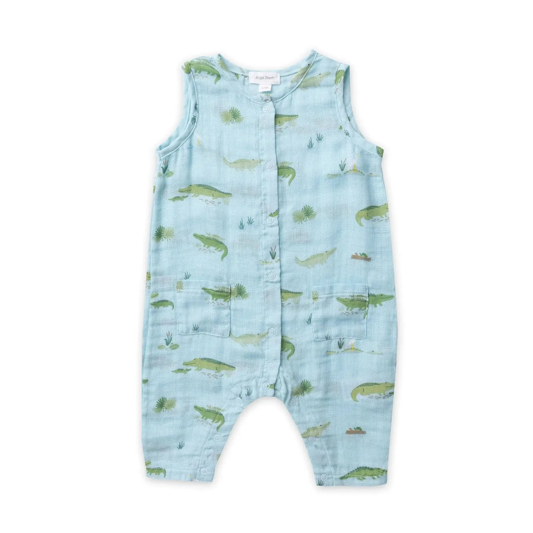 Sleeveless Romper - Alligators | Angel Dear