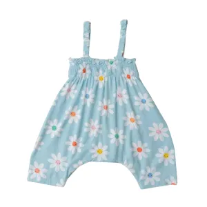 Smocked Romper - Daisy Faces | Angel Dear