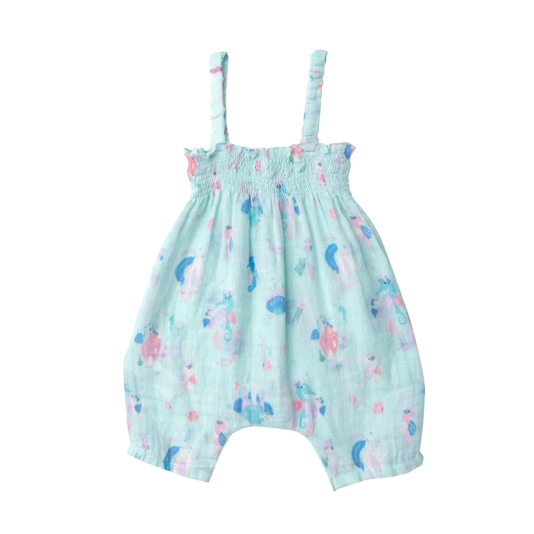 Smocked Romper - Magical Seahorse | Angel Dear