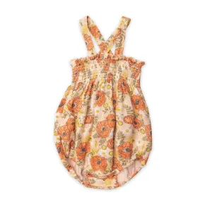 Smocked Sunsuit - Desert Poppies | Angel Dear