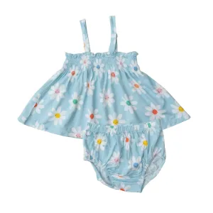 Smocked Top and Bloomer - Daisy Faces | Angel Dear