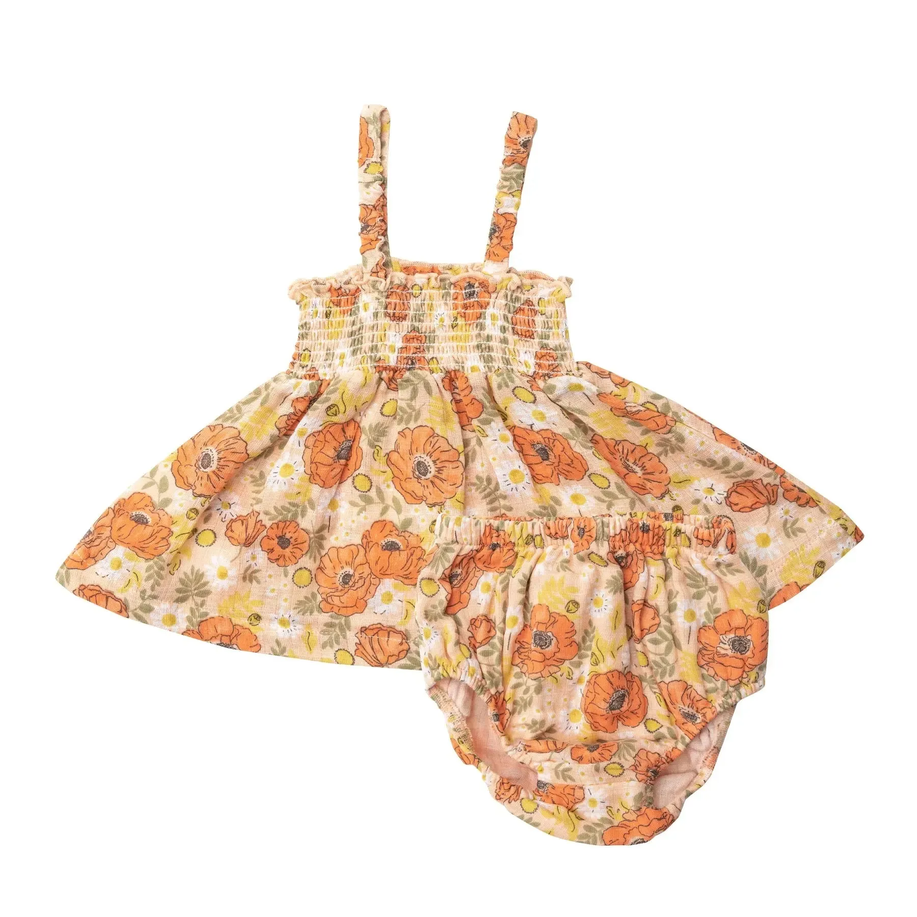 Smocked Top and Bloomer - Desert Poppies | Angel Dear