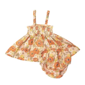 Smocked Top and Bloomer - Desert Poppies | Angel Dear