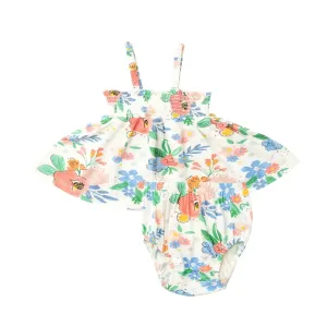 Smocked Top and Bloomer - Floral Posy | Angel Dear