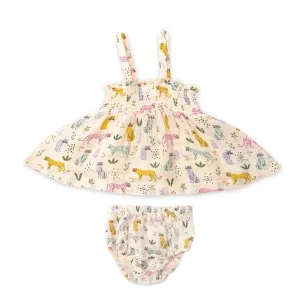Smocked Top and Bloomer - Leopard | Angel Dear