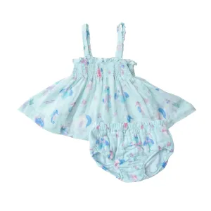 Smocked Top and Bloomer - Magical Seahorse | Angel Dear