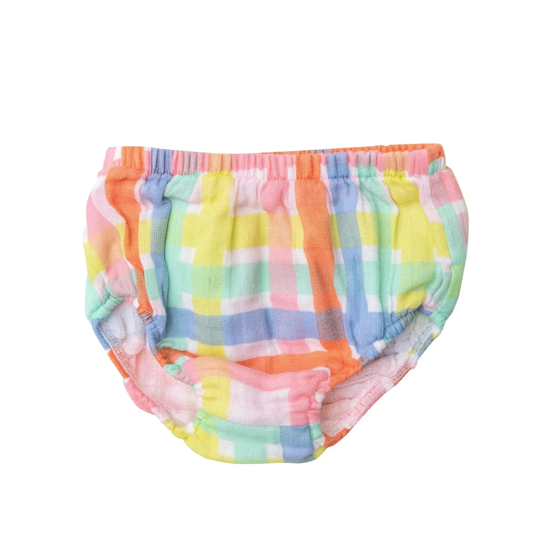 Smocked Top and Bloomer - Multicolor Plaid | Angel Dear