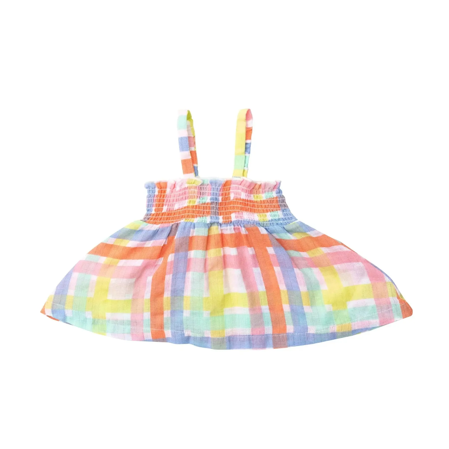 Smocked Top and Bloomer - Multicolor Plaid | Angel Dear